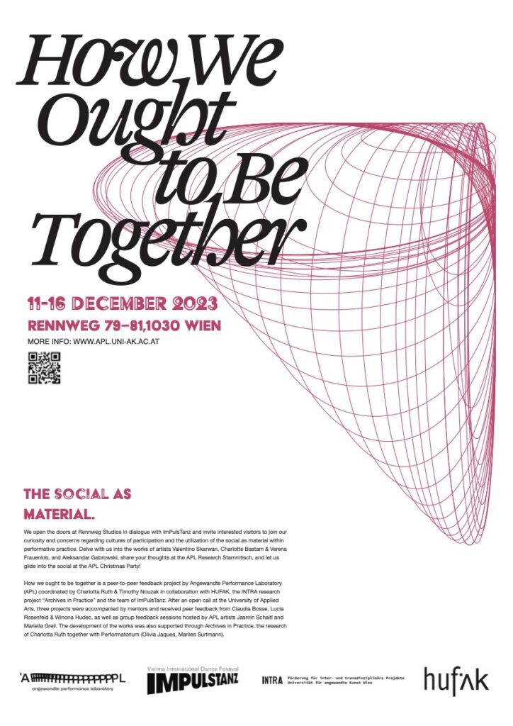 poster of the event How we ought to be together